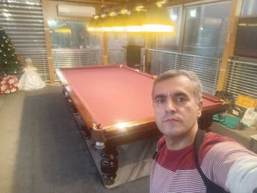 nerd taxta satisi: Bilyard stollarinin temiri qurawdrilmasi. Parcalarin — 3