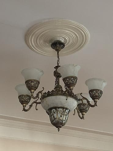 Çılçıraq, 6 lampa, Şüşə — 3