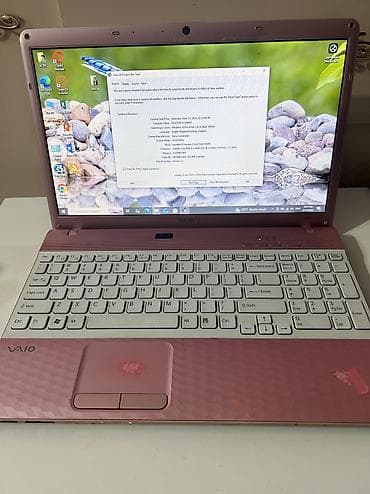 noutbuk canta: Sony VAIO notbuk - Model: VPCEH36FX (15.5") - Rəng: çəhrayı — 2