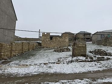 bineqedide evlerin satisi: 3 sot Torpaq sahəsi və yarımçıq tikili - Şəkillərdə görünən — 4