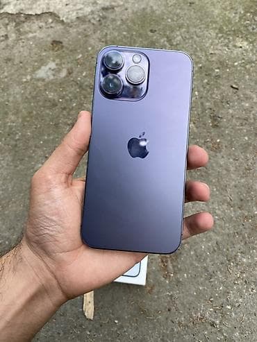 14 pro silver: IPhone 14 Pro Max, 256 GB, Deep Purple, Simsiz şarj, Face ID — 8