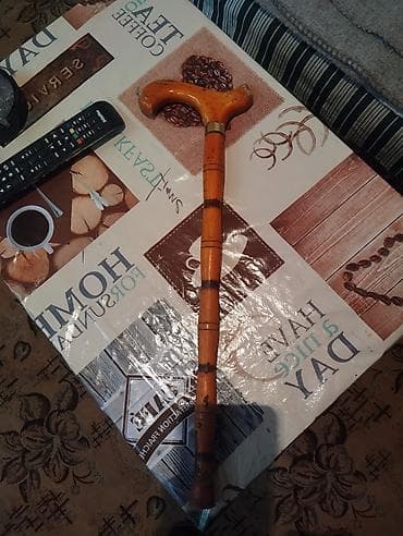 Termometrlər: Taxta əsalı qoltuqağacı/əsə (yürüş çubuğu) - Material: tam taxtadan — 2
