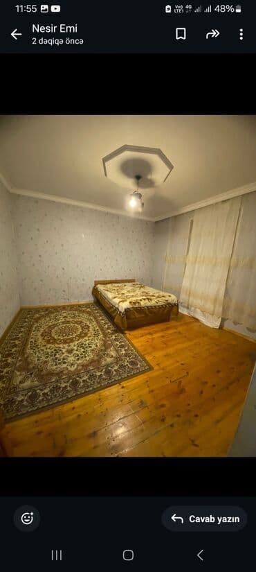 yevlax kirayə ev: 100 kv. m, 3 otaqlı, Kombi, Qaz, Su — 6