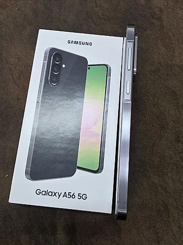 kamerasiz telefon: Samsung Galaxy A56 5G, rəng - Boz, Barmaq izi — 1