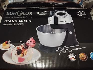 eurolux mikser: EUROLUX Stand Mixer EU-SM3905CKM - 5 sürət rejimi – xəmir, krem və — 1