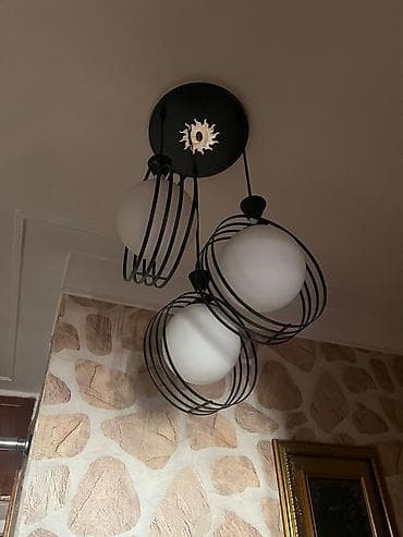 Çılçıraq, 3 lampa, Metal