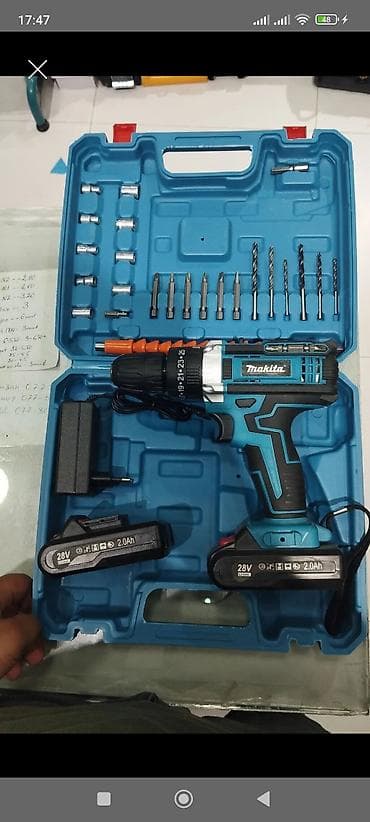 mini drel satilir: Makita akkumulyatorlu vurucu/şurupkaydıran dəsti Xüsusiyyətlər: - 28V — 1
