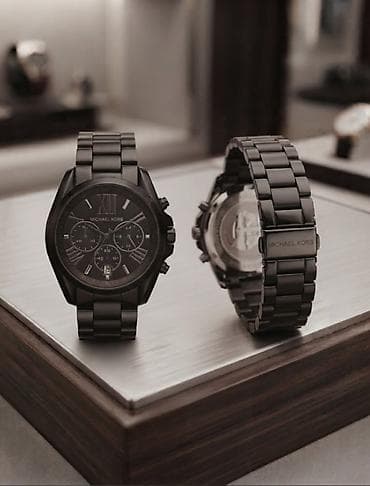 Б/у, Наручные часы, Michael Kors, цвет - Черный — 1