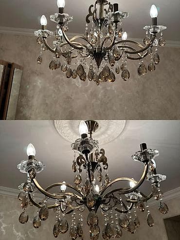 iwlenmiw perde: Çılçıraq, 8 lampa, Şüşə — 1