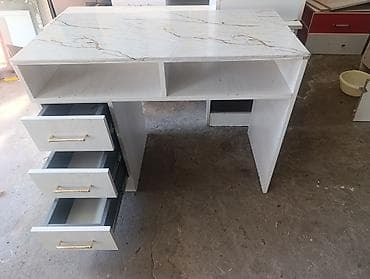masa: Düz masa, Stulsuz, Polkalı, Siyirməli, Teksturalı laminat — 2