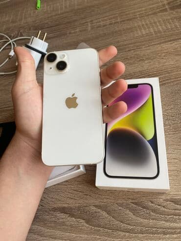 iphone xr: IPhone 14, 128 GB, Zəmanət, Face ID, Sənədlərlə — 9