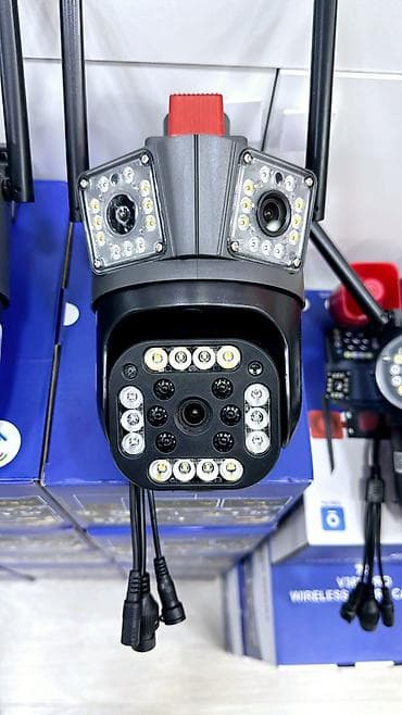 kamera ev ucun: 3 kamera Ağıllı Wi‑Fi/IP təhlükəsizlik kamerası - 2 güclü antenlə — 1