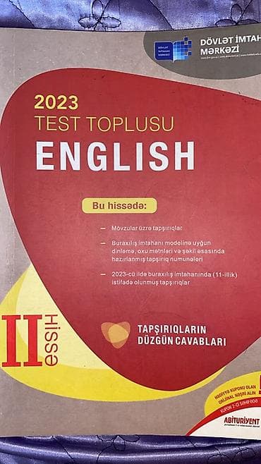 Məhsul: 2023 Test Toplusu kitabları – Dövlət İmtahan Mərkəzi Paketdə — 2