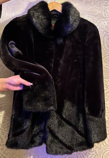 женские шлепанцы с мехом: Шуба, M, цвет - Черный — 2