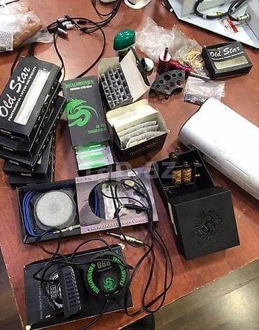 Tatu avadanlıqları dəsti Markalar: Dragonhawk, Old Star və s. Dəst