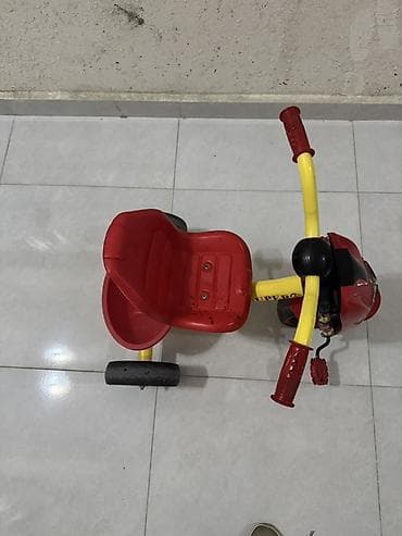 Velosipedlər: Uşaq üçtəkərli velosiped - Rəng: qırmızı-sarı - Korpus: möhkəm — 2