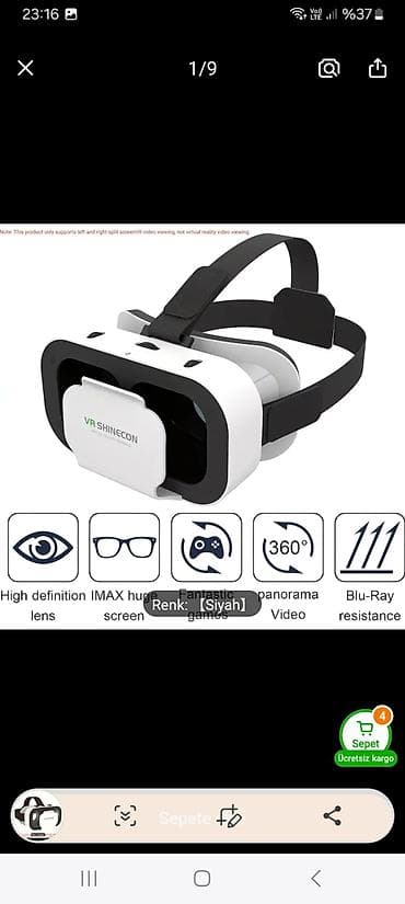 ps vr 2: VR SHINECON smartfon üçün 3D VR eynək - Smartfonla istifadə üçün — 4