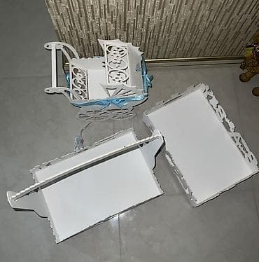 3 birinde printer: Xonca dəsti – körpə üçün (qiz-oglan) Bir defe islenib ve lenti — 3
