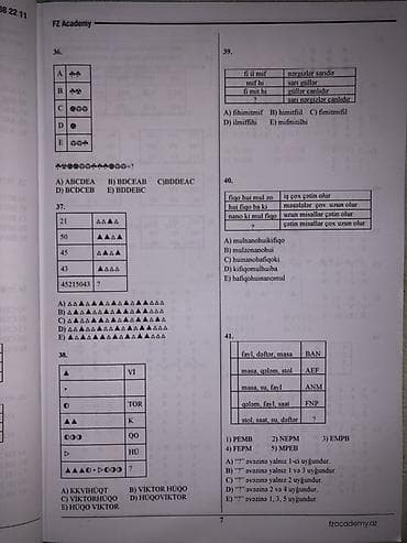 array informatika pdf: Məhsul: FZ Academy – Məntiq (test toplusu) Təsvir: - Qara-sarı — 2