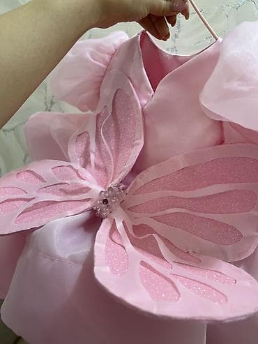 Uşaq üçün nağıl tərzində çəhrayı don - Rəng: açıq çəhrayı - Dizayn