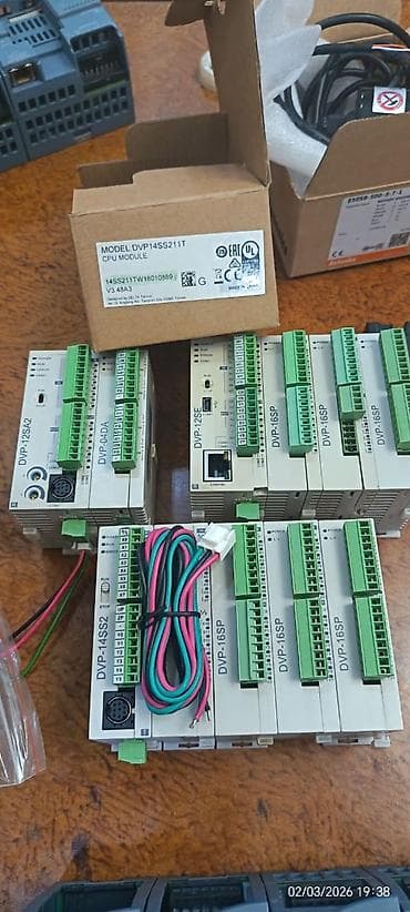 nod 8: Delta Electronics PLC modulları və Siemens HMI 1) Delta DVP-14SS2 — 6