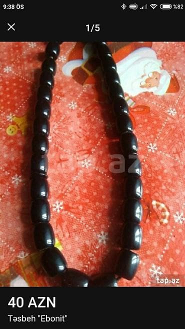 Təsbeh “Ebonit” - Material: ebonit (sərt, hamar səthli, antistatik lalafo.az -da Təsbeh “Ebonit” - Material: ebonit (sərt, hamar səthli, antistatik