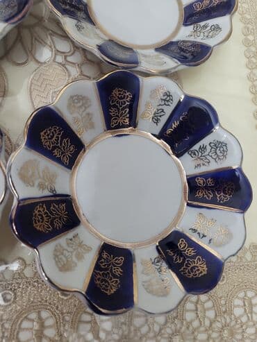 qedimi sufre: Nəlbəkilər, 6 ədədli dəst, rəng - Göy, Rusiya — 1