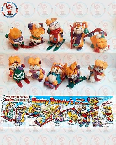 oyuncaqlar: Məhsul: Kinder Überraschung – Hanny Bunny’s “lustige Ski‑Hasen” — 1