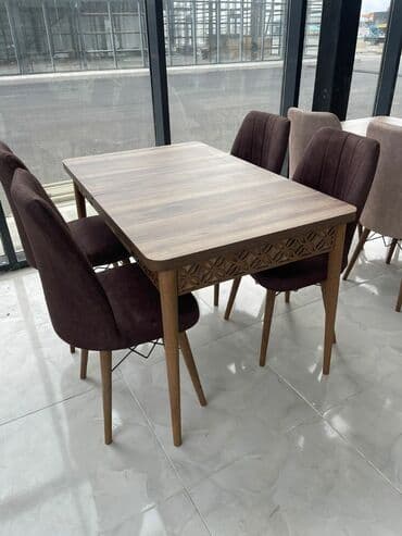 Masa və oturacaq dəstləri: 🇹🇷Türk istehsalı Möhtəşəm ✨✨ Kuxna üçün stol stul dəsti 4 stul 1 — 7