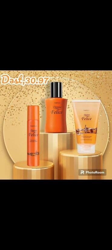 Donna Felice 50 ml Qadın Ətri Donna Felice 150 ml Duş Geli Donna