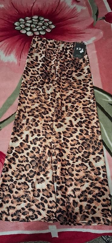 çaplı qadın ətəkləri: Qadın üçün Yupka – leopard print - Naxış: leopard (heyvani print) — 1