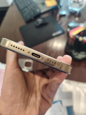 iphone 5 plata: IPhone 16 Pro Max, 256 GB, Desert Titanium, Zəmanət, Simsiz şarj, Face ID — 5