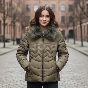 böyük bədən qadın geyimləri: Puxovik kurtka, XL — 1