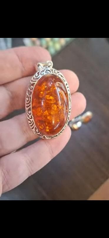 Zərgərlik dəstləri: 💥 ENDİRİM! 💥 Təbii daşlarla hazırlanmış gümüş komplektlər 🔹 — 8