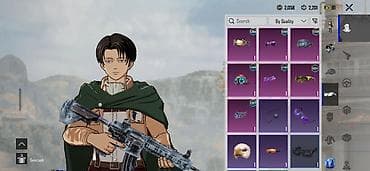rog ally x: PUBG Mobile hesabı – Levi (Attack on Titan) xarakter görünüşü ilə — 6