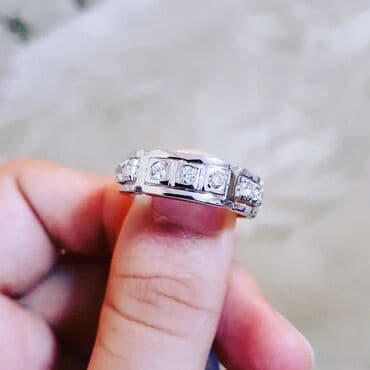 nişan üzükleri: Nişan, Üzük, Ağ qızıl, 750 Əyar, Brilyant, 0.51-1.00 Karat — 2