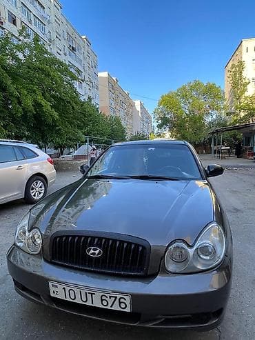lancer stop: Hyundai Sonata sedan - Kuzov: 4 qapılı sedan, tünd boz rəng - Nömrə — 1