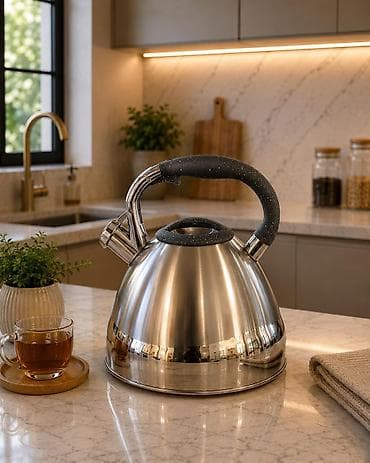 samovar cay: 5 litr həcmdə paslanmaz poladdan olan caynikler. Fitcalan Çatdırılma — 5