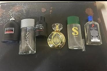 Məhsul: Ətir kolleksiyası (bir neçə müxtəlif brend və flakon) Tərkib