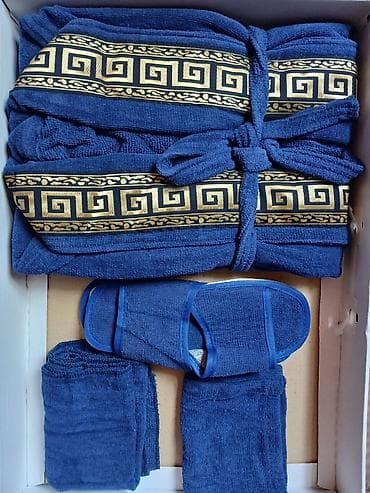 jakuzi hamam: Hamam üçün rəng - Göy Pambıq Dəsmal — 1