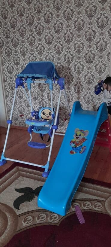 uşaq yelənçəyi: Oturacaq-yelləncək, Zontikli, Metal — 4