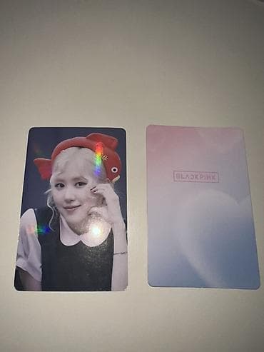 Монеты: Rose holografik fotokart🌈 işıqda rengli parıldayan 🌈✨ BLACKPINK temalı — 2