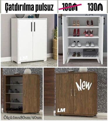 Açılan, 2 qapılı Düz dolab, Ayaqqabı dolabı