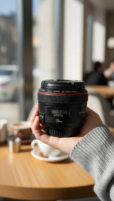 Canon EF 50mm f/1.2L USM obyektiv - Bayonet: Canon EF (tam kadr və lalafo.az -da Canon EF 50mm f/1.2L USM obyektiv - Bayonet: Canon EF (tam kadr və