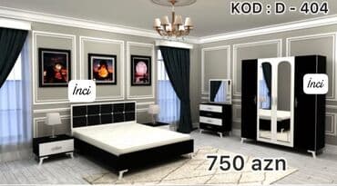 yataq trafosu: 2 təknəfərlik çarpayı, Dolab, Tumba, 2 tumba, Azərbaycan, Yeni — 1