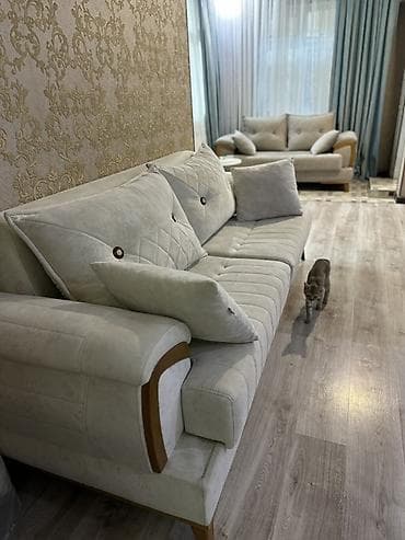 modern divan: Divan, Açılan, Bazalı, Vеlur parça, Çatdırılma yoxdur — 3