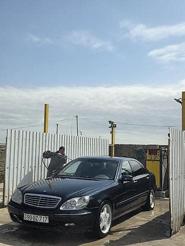 diffuser satisi: Mercedes-Benz S-Class sedan (W220), qara rəng. Zapçasta aid hər şey — 1