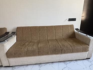 Mebel: Qonaq otağı üçün yumşaq mebel dəsti Tərkib: - 1 ədəd 3 nəfərlik divan — 1