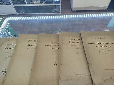 Kitablar və jurnallar: Rus dilində köhnə nota topluları (fortepiano və skripka üçün).35 — 6