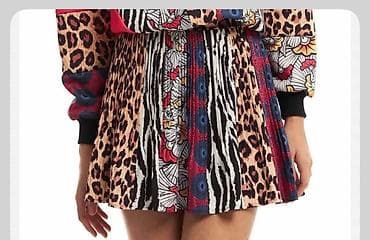 Qadın dəsti – plisəli ətək və qısaqol köynək - Dizayn: Cəsur